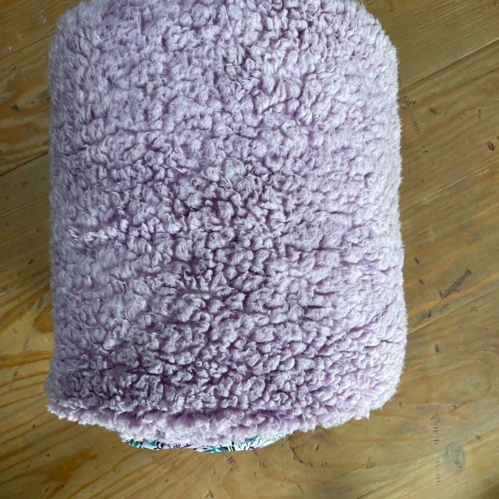 Vera Bradley Purple Sherpa Blanket